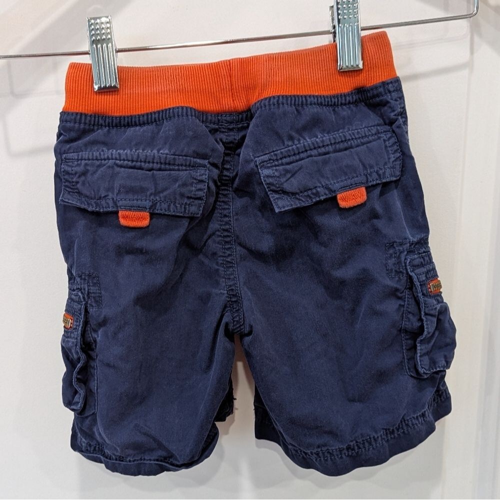 Hanna Andersson Climber Cargos Navy Blue Shorts Kids Child Toddler Boy Size 90 3 - Picture 4 of 8